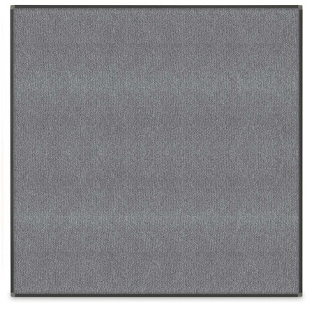 United Visual Products Corkboard, Fbrc, Fbrc1 Dr, 36x36", Blk/Amthy UV302-BLACK-AMETHY